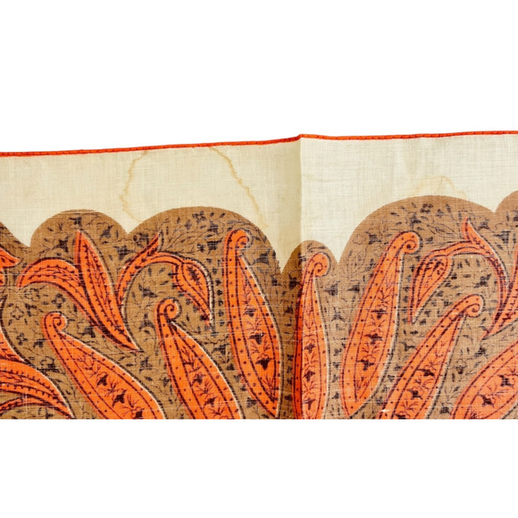 Vintage Tammis Keefe Handkerchief Persian Pickle Paisley Empire Near East READ - Picture 11 of 12